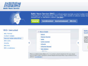 Baltic News Service Eesti O&Uuml; - home page