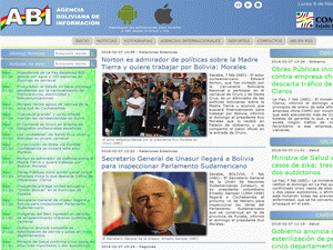 Agencia Boliviana de Informaci&oacute;n - home page