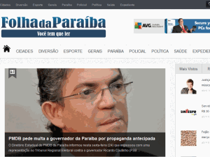 Folha da Para&iacute;ba - home page
